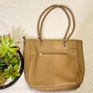 Genuine leather over the shoulder bag